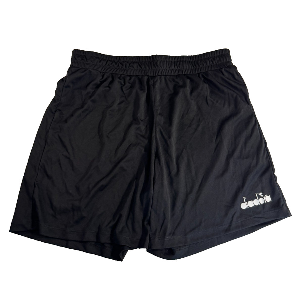 Diadora Men's Scudetto Match Soccer Shorts Size Small Black NWT